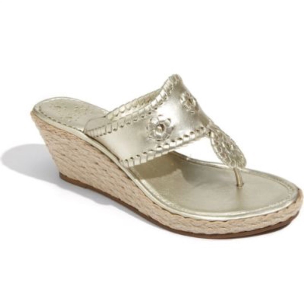 Jack Rogers Marbella mid wedge heels
